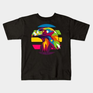 Falcon Head Pop Art Kids T-Shirt